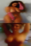Nude woman blonde blue
